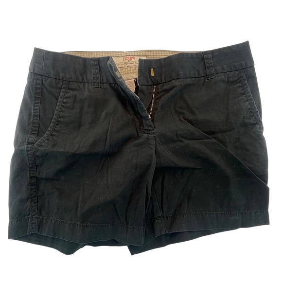 J. Crew Pants - J. Crew Chino Shorts Women's Size‎ 0 Black 100% Cotton Casual Everyday